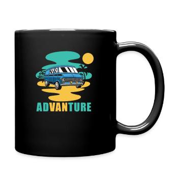 Camper Bus Caravan Camper Bus - Full Colour Mug - black - Right