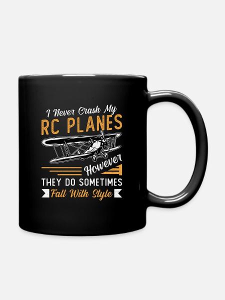 RC vol modèle pilote RC avion cadeau - Mug uni - noir