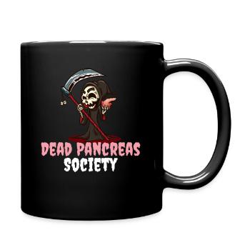 Dead Pancreas Society Diabetiker Geschenk - Tasse einfarbig - Schwarz - Rechts