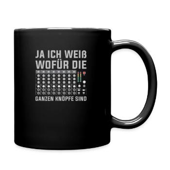 Tontechniker Sound Audio Engineer - Tasse einfarbig - Schwarz - Rechts