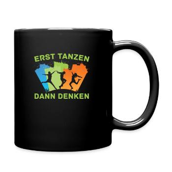 Tanzen Tänzer Tanz - Tasse einfarbig - Schwarz - Rechts