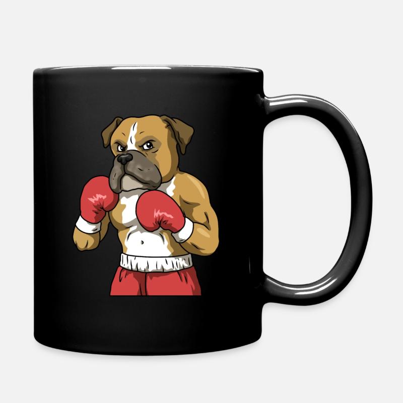 Boxer Dog Boxing Boxer Hund Geschenk - Tasse einfarbig - Schwarz