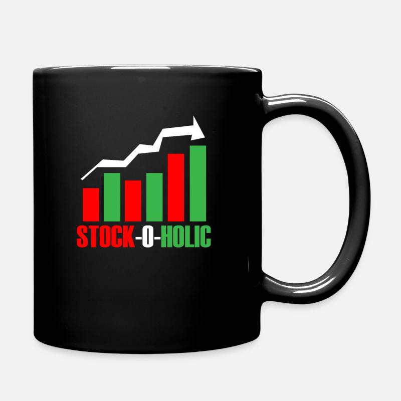 Stock Day Trading Börse Forex Aktien Trader - Tasse einfarbig - Schwarz