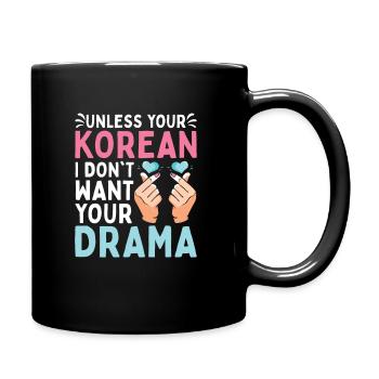 K-Pop Kpop K-Drama Korean Pop Music - Full Colour Mug - black - Right