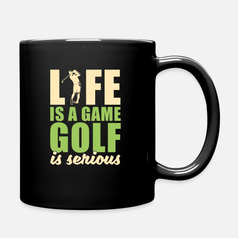 Golf Golfer Golfspieler Golfen Golfplatz - Tasse einfarbig - Schwarz