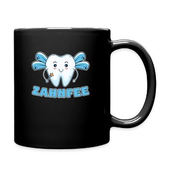 Zahnarzt Assistentin Zahnarzthelferin Zahnmedizin - Tasse einfarbig - Schwarz - Rechts