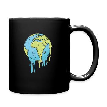 Changement climatique Lutte contre le changement climatique Réchauffement climatique Planète terre - Mug uni - noir - Droite
