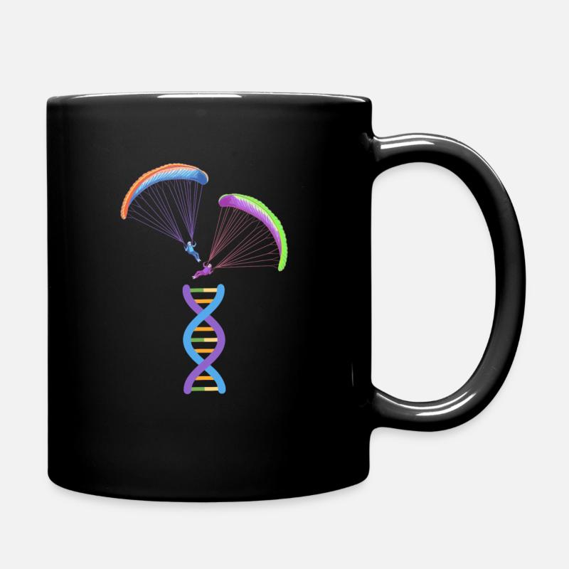 Paragliding Paragliding Paragliding Paragliding - Full Colour Mug - black