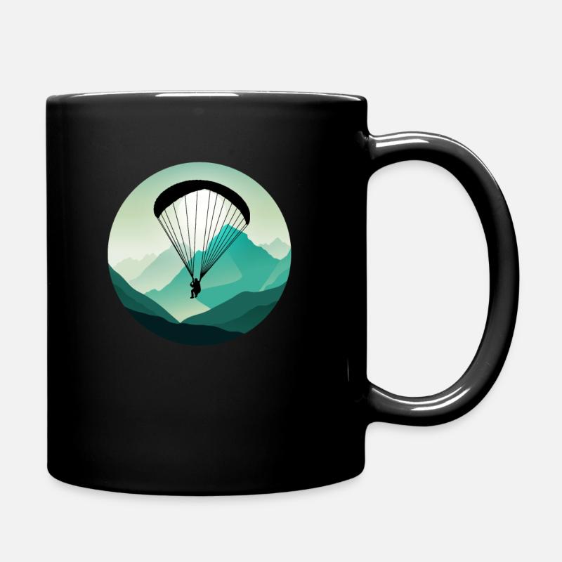 Paragleiter Gleitschirmfliegen Paragleiten - Tasse einfarbig - Schwarz