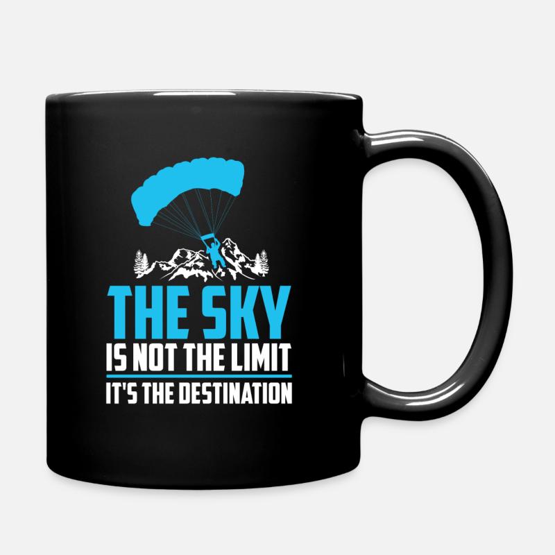 Paragliding Paragliding Paragliding Paragliding - Full Colour Mug - black