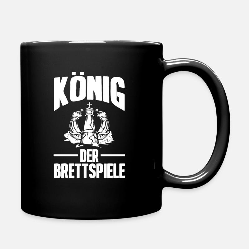 Brettspiel - Tasse einfarbig - Schwarz