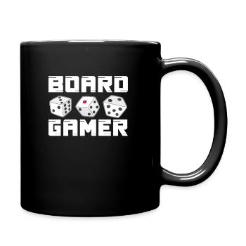 Jeu de société - Mug uni - noir - Droite