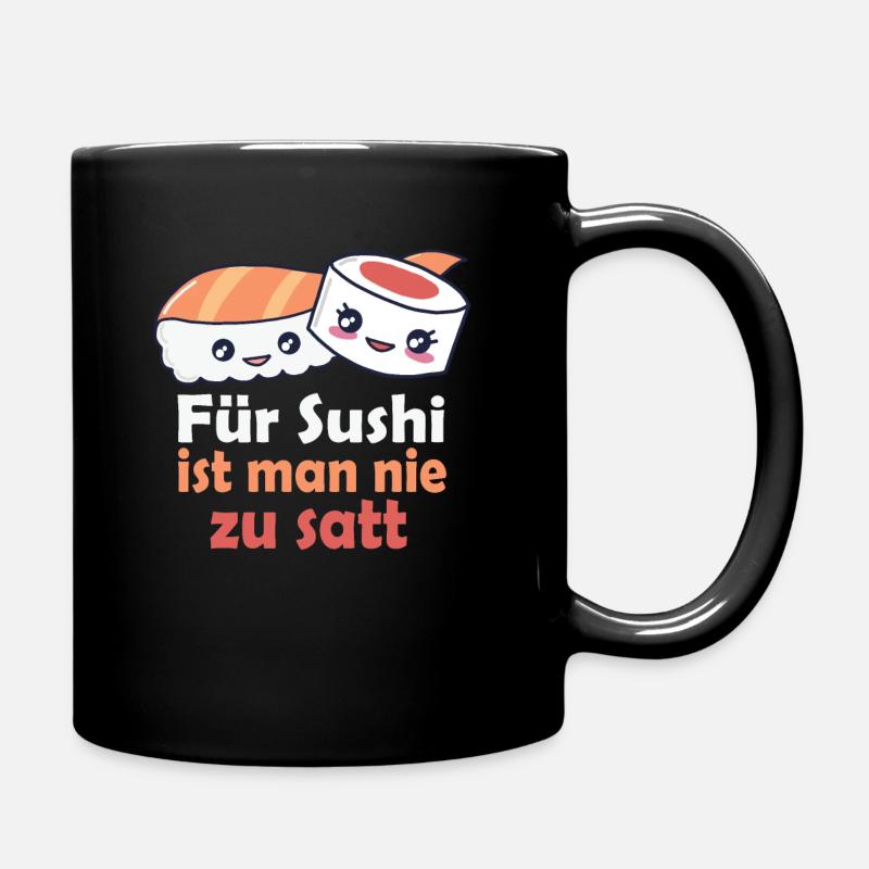 Sushi - Tasse einfarbig - Schwarz