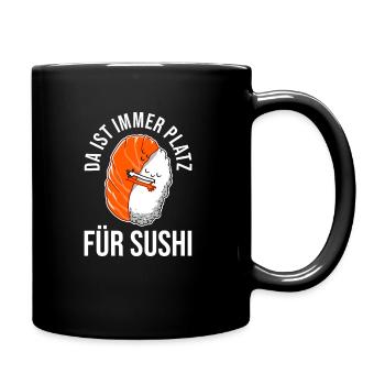 Sushi - Tasse einfarbig - Schwarz - Rechts