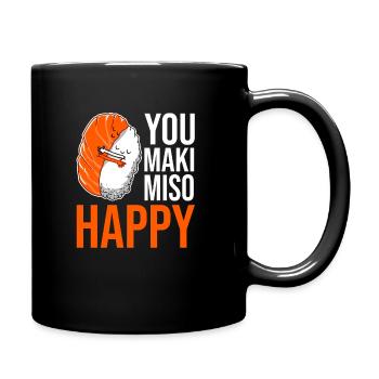 sushi - Full Colour Mug - black - Right