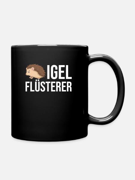Igel - Tasse einfarbig - Schwarz