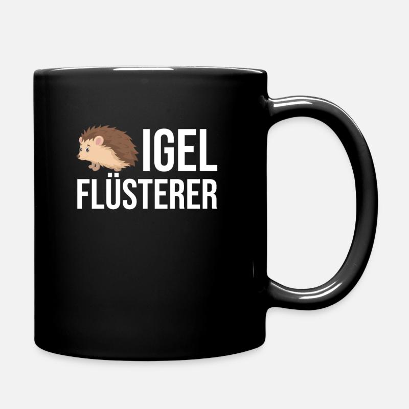 Igel - Tasse einfarbig - Schwarz