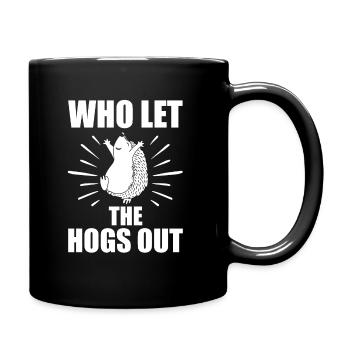 Hedgehog - Full Colour Mug - black - Right
