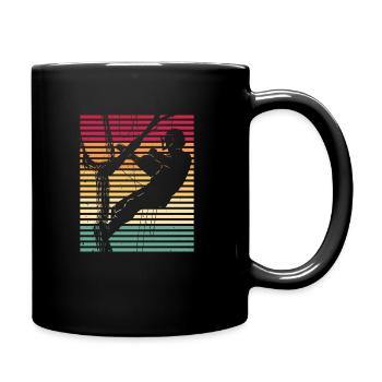 Retro escalade arborescente Vintage Arborist - Mug uni - noir - Droite
