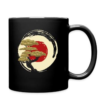 Bonsai Tree - Full Colour Mug - black - Right