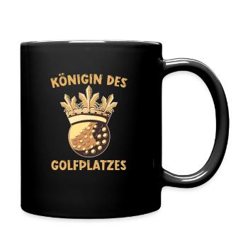 Golf Golfer Golfspieler Golfen Golfplatz - Tasse einfarbig - Schwarz - Rechts