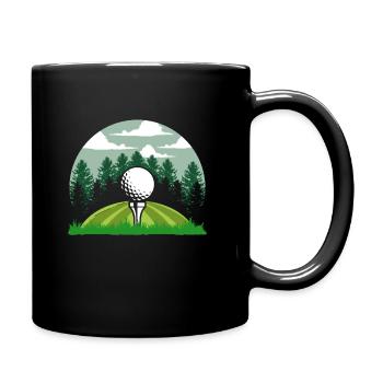 Golf Golfer Golfer Golfer Golf Course - Full Colour Mug - black - Right