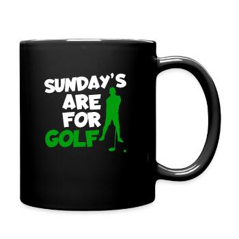Golf Golfer Golfer Golfer Golf Course - Full Colour Mug - black - Right