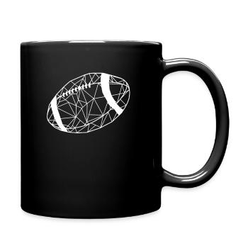 Rugby - Full Colour Mug - black - Right