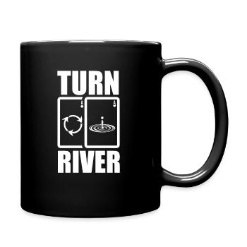 Poker Pokerspieler Texas Holdem - Tasse einfarbig - Schwarz - Rechts