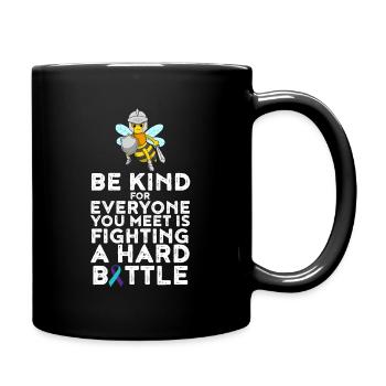 Be Child Suicide Prevention Gift - Full Colour Mug - black - Right