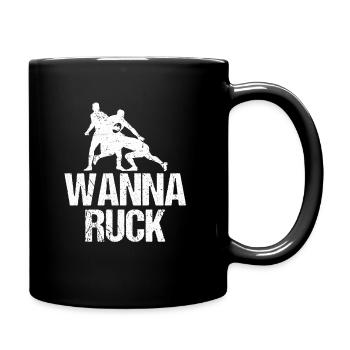 Rugby - Tasse einfarbig - Schwarz - Rechts