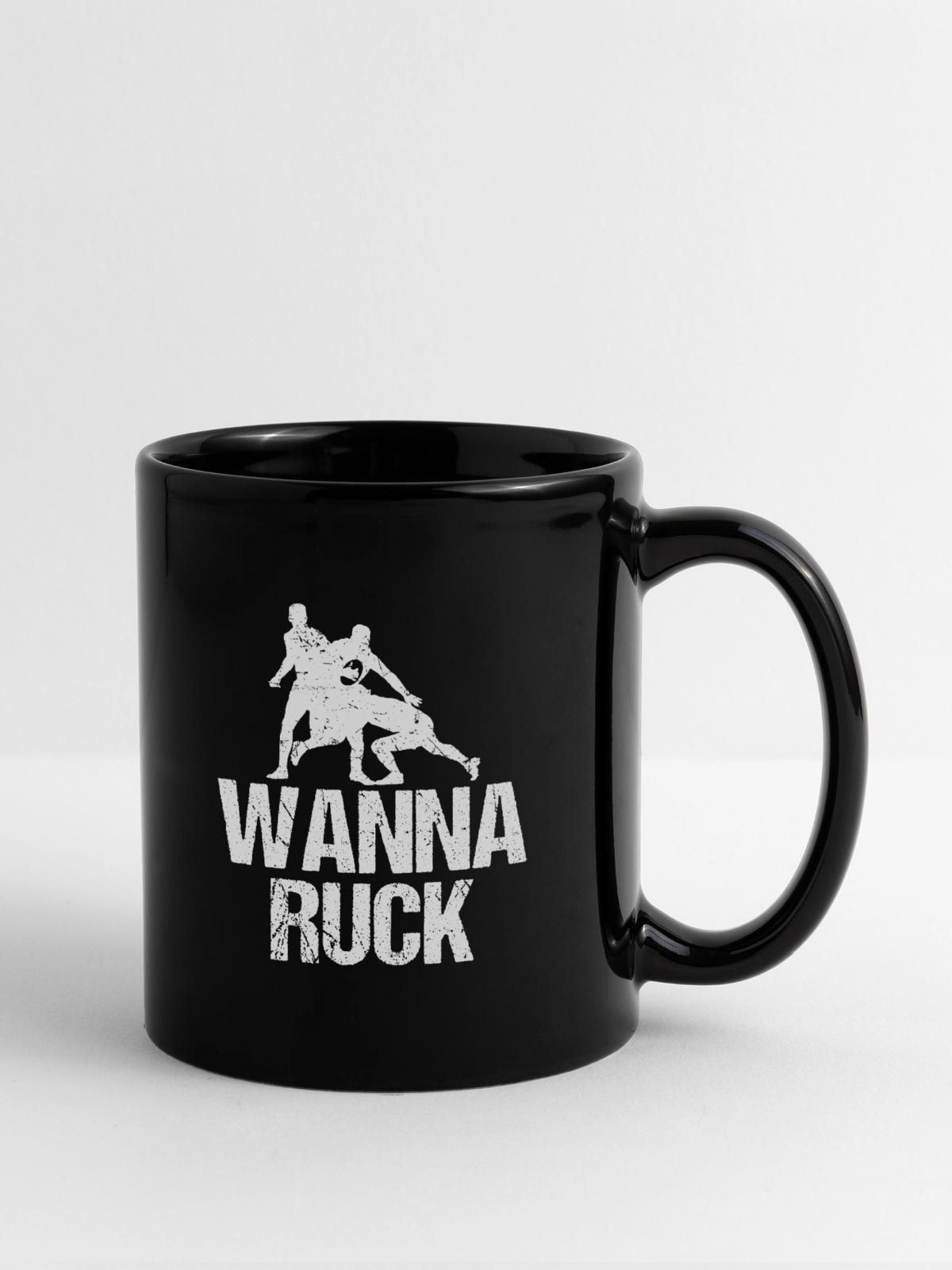 Rugby - Mug uni - noir - Droite
