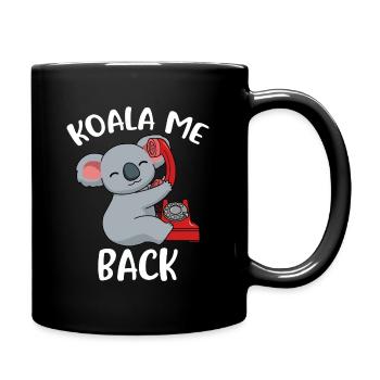 Koala Me Back Koala Gift - Full Colour Mug - black - Right