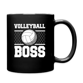 Volley-ball beach volley - Mug uni - noir - Droite