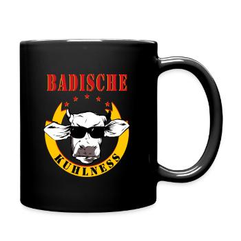Badische Kuhlness - Baden Württemberg Schwarzwald - Tasse einfarbig - Schwarz - Rechts