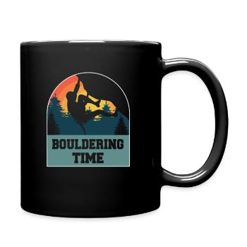 Bouldern - Tasse einfarbig - Schwarz - Rechts