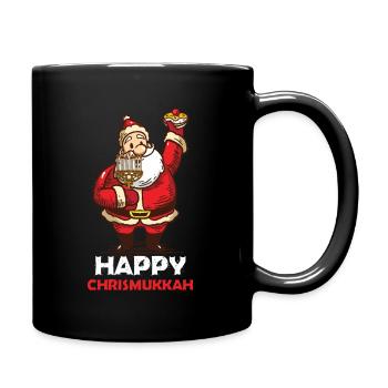 Happy Chrismukkah Hanukkah Gift - Full Colour Mug - black - Right