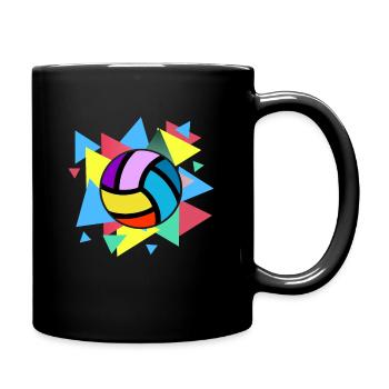 Pallavolo colorato - Tazza monocolore - nero - Destra