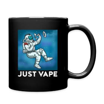 Just Vape Dampfen Geschenk - Tasse einfarbig - Schwarz - Rechts