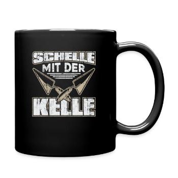 Maurer Maurermeister Bauarbeiter Handwerker - Tasse einfarbig - Schwarz - Rechts