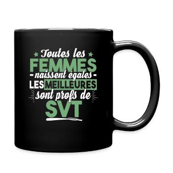 Prof Professeur SVT Sciences Vie Terre Métier - Mug uni - noir - Droite