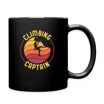 Climbing Mountaineering Climbers - Full Colour Mug - black - Right