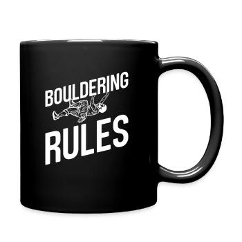Bouldern - Tasse einfarbig - Schwarz - Rechts