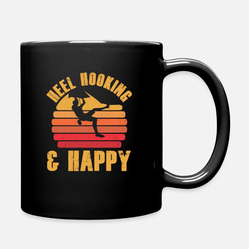 Bouldern - Tasse einfarbig - Schwarz