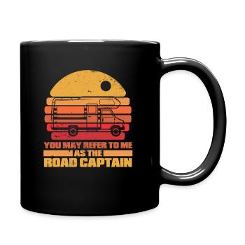 Caravan Motorhome Caravan Camper - Full Colour Mug - black - Right