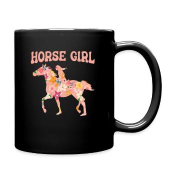 Cavalier Équitation Équitation - Mug uni - noir - Droite
