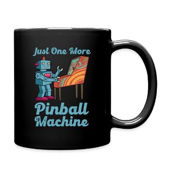Just One More Pinball Retro Spiele Geschenk - Tasse einfarbig - Schwarz - Rechts