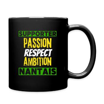 Nantes football supporter Nantais fier foot fan - Mug uni - noir - Droite
