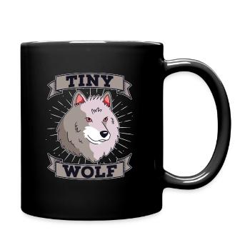 Wolf - Full Colour Mug - black - Right