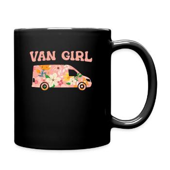 Camper Bus Caravan Camper Bus - Full Colour Mug - black - Right